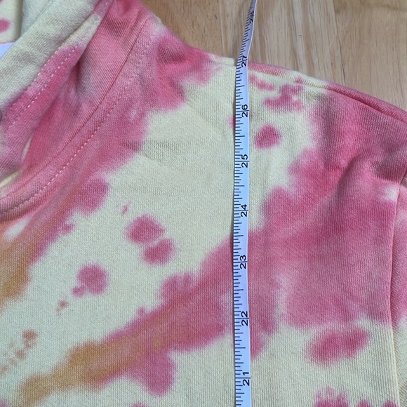 NWT Lira MFG Co Pink Yellow Multicolor Tie Dye Hoodie - Picture 7 of 8
